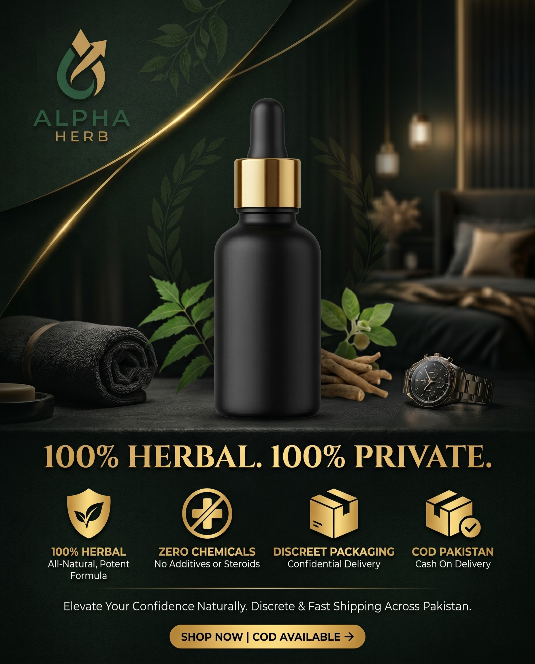 Alpha Herb - 100% Herbal, 100% Private